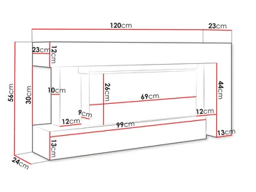 Morvyn Elektrisk Peis 120 cm - Innredning - Peis - Peis uten pipe - El-peiser