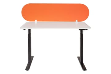 Skiljevägg för skrivbord Beliani Sparky Orange, 160x1x40 cm Orange - Innredning - Romdelere - Skjermvegg