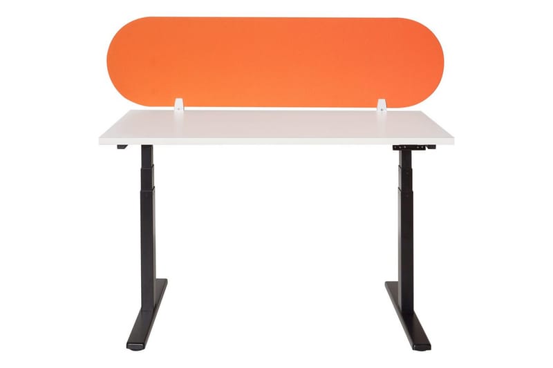 Skiljevägg för skrivbord Beliani Sparky Orange, 160x1x40 cm Orange - Innredning - Romdelere - Skjermvegg