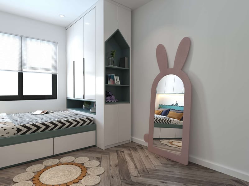 Devik Gulvspeil 180 cm - Rosa - Innredning - Speil - Helkroppsspeil