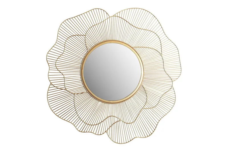 Speil Wohnling Rose metallramme rund 77 cm moderne