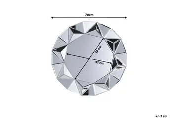 Habay Speil 70 cm - Sølv - Innredning - Speil - Veggspeil