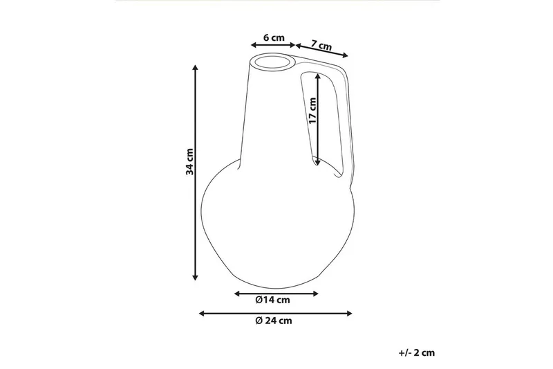 Dekorationsvas Beliani Malakka Multicolored - Innredning - Vaser