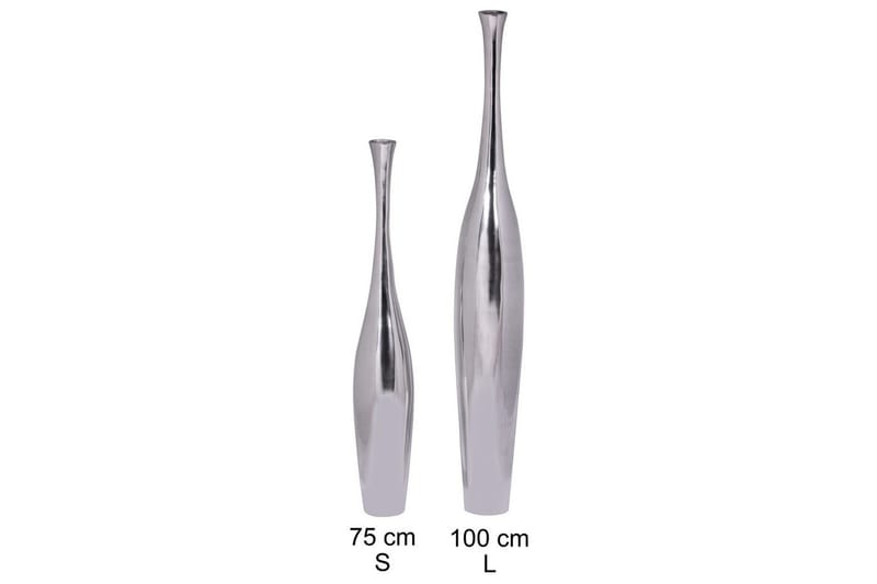 Vase Wohnling polert aluminiumstøp, moderne stil 100 cm - 100 cm - Innredning - Vaser