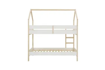 Køyeseng Square Line Hvit, 223x205x96 cm - Hvit, 223x205x96 cm - Møbler - Barnemøbler - Barneseng & Juniorseng - Køyeseng barn