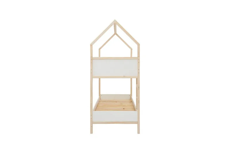 Køyeseng Square Line Hvit, 223x205x96 cm - Hvit, 223x205x96 cm - Møbler - Barnemøbler - Barneseng & Juniorseng - Køyeseng barn