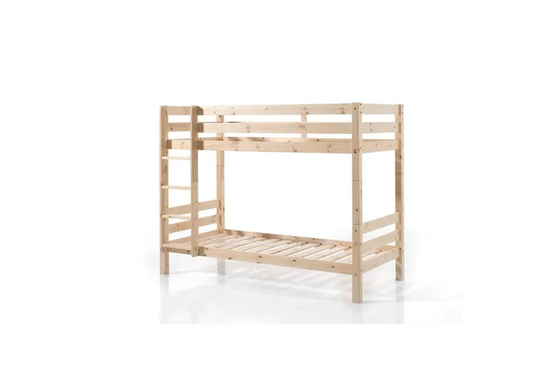 Køyeseng Pino Sett med 2 Skuffer Naturlig, 160 cm, Naturlig, 160 cm