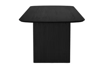 Alma rektangulært spisebord 220x100 cm finér - Svart - Møbler - Bord - Spisebord & kjøkkenbord