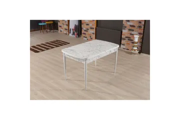 Amerbach Spisebord 132 cm Rektangulær - Hvit/Grå - M øbler - Bord - Spisebord & kjøkkenbord