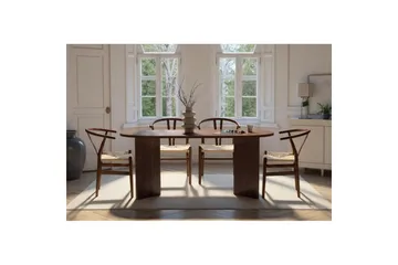 Dano Spisebord 180 cm Oval - Valnøtt - Møbler - Bord - Spisebord & kjøkkenbord