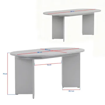 Dano Uttrekkbart spisebord 160-200 cm - Valnøtt - Møbler - Bord - Spisebord & kjøkkenbord