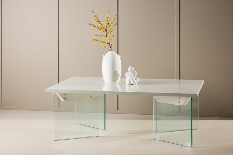 Ester Sofabord 80 cm - Hvit - Møbler - Bord - Sofabord