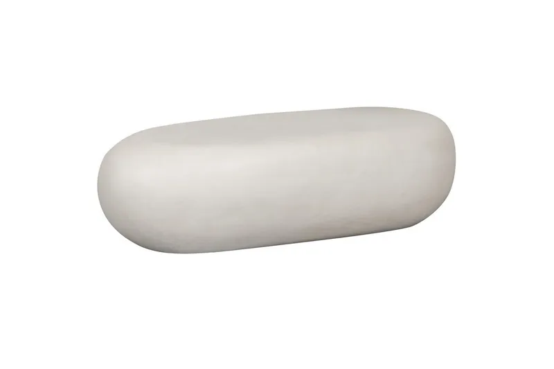 Kaffebord Pebble - Hvit, 28x100x43 cm - Møbler - Bord - Sofabord