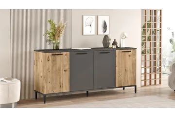 Jagmal Konsollbord 160x71,8 cm Antrasitt/Brun - Hanah Home - Møbler - Bord - Avlastningsbord - Konsollbord