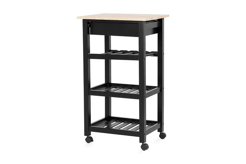 Foggia Serveringsbord 50 cm, Svart