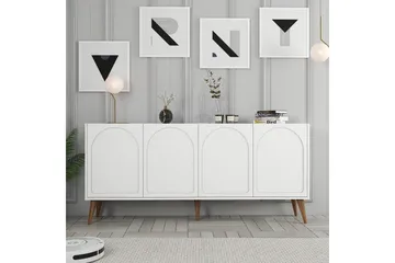 Hazim Konsollbord 180 cm - Hvit/Valnøtt - Møbler - Bord - Avlastningsbord - Gangbord