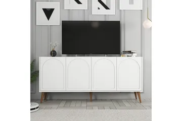 Hazim Konsollbord 180 cm - Hvit/Valnøtt - Møbler - Bord - Avlastningsbord - Gangbord