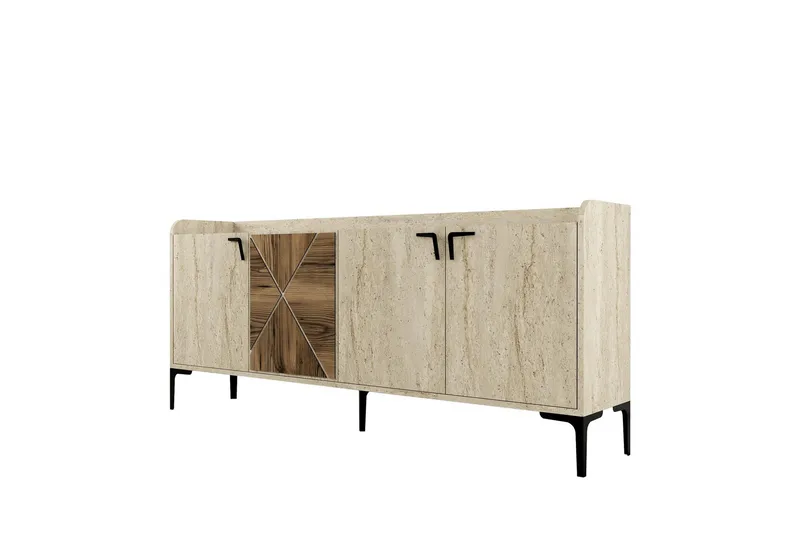 Hungirr Konsollbord 180 cm, Valnøtt/Beige
