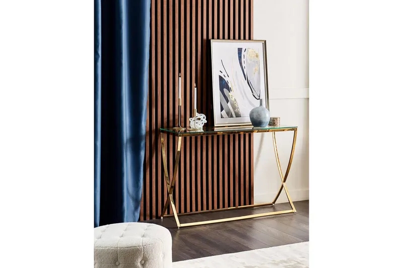 Konsolbord Beliani Ringgold GOLD - Møbler - Bord - Avlastningsbord - Gangbord