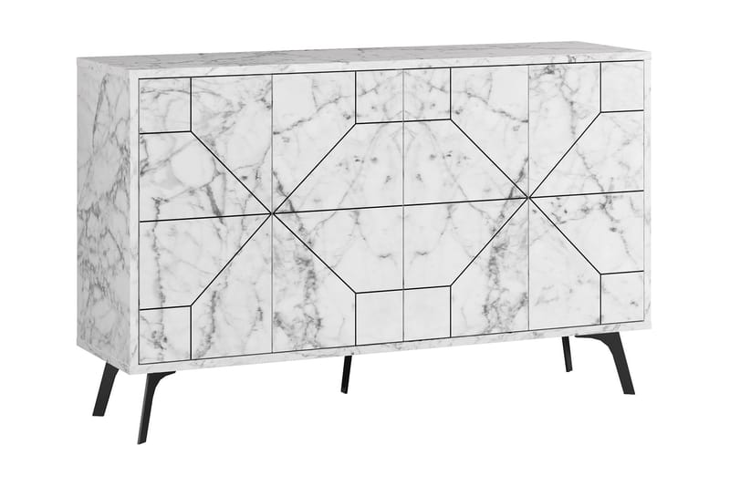 Desgrar Konsollbord 123x62,4 cm, Hvit