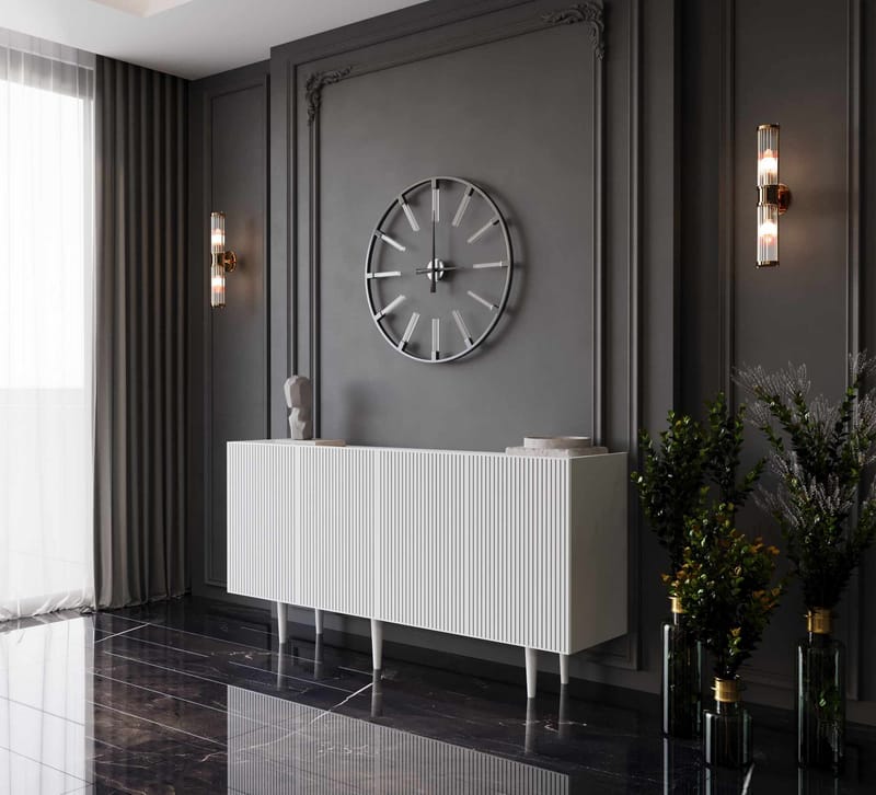 Konsollbord Nordure Capella (140 x 60 x 40 cm) Hvit - Hvit - Møbler - Bord - Avlastningsbord - Gangbord