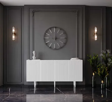 Konsollbord Nordure Capella (140 x 60 x 40 cm) Hvit - Hvit - Møbler - Bord - Avlastningsbord - Gangbord