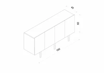 Konsollbord Nordure Capella (160 x 60 x 40 cm) Sandstein - Sandstein - Møbler - Bord - Avlastningsbord - Gangbord
