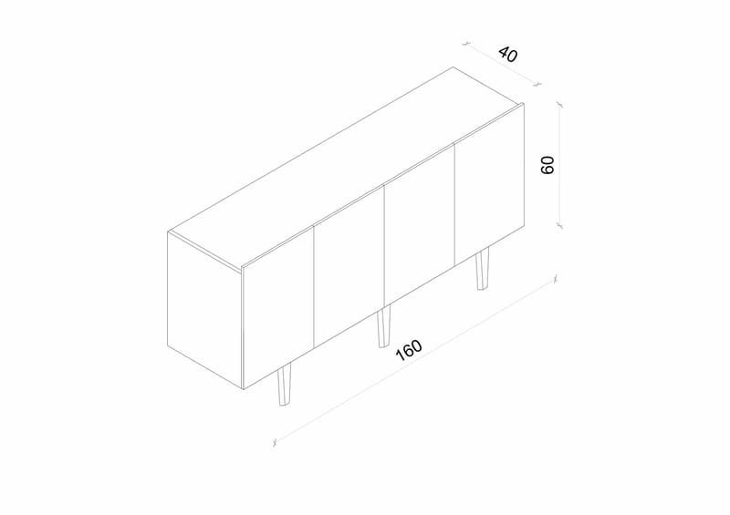 Konsollbord Nordure Capella (160 x 60 x 40 cm) Sandstein - Sandstein - Møbler - Bord - Avlastningsbord - Gangbord