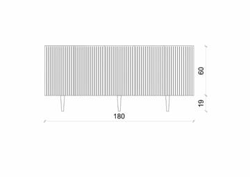 Konsollbord Nordure Capella (180 x 60 x 40 cm) Hvit - Hvit - Møbler - Bord - Avlastningsbord - Gangbord