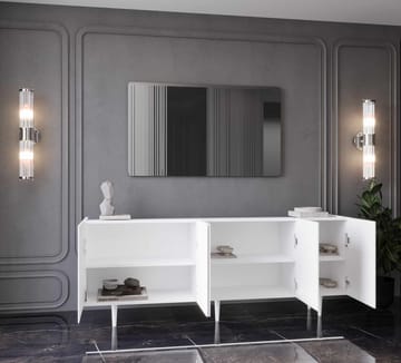 Konsollbord Nordure Capella (180 x 60 x 40 cm) Hvit - Hvit - Møbler - Bord - Avlastningsbord - Gangbord