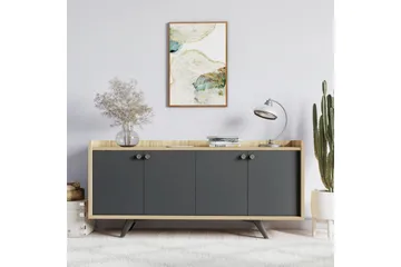 Qeleddun Avlastningsbord 150 cm - Antrasitt/Natur - Møbler - Bord - Avlastningsbord - Konsollbord