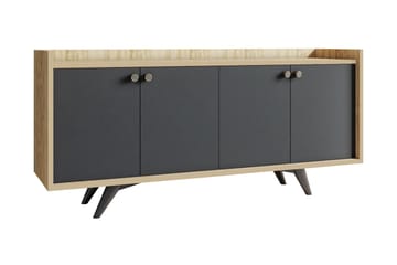 Qeleddun Avlastningsbord 150 cm - Antrasitt/Natur - Møbler - Bord - Avlastningsbord - Konsollbord