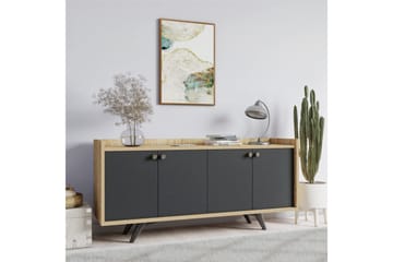Qeleddun Avlastningsbord 150 cm - Antrasitt/Natur - Møbler - Bord - Avlastningsbord - Konsollbord