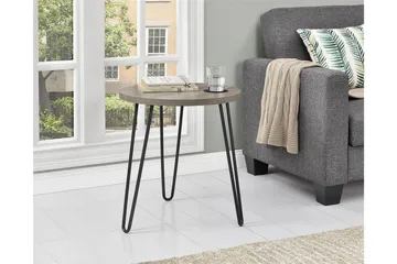 Owen Avlastningsbord 50 cm Grå - Dorel Home - Møbler - Bord - Avlastningsbord - Lampebord & sidebord