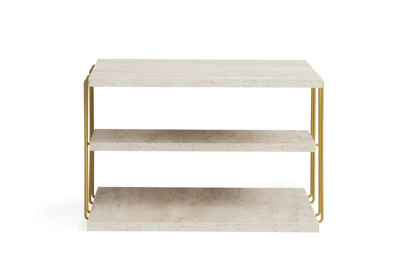 Lifon Sidebord 50 cm, Gull/Marmor
