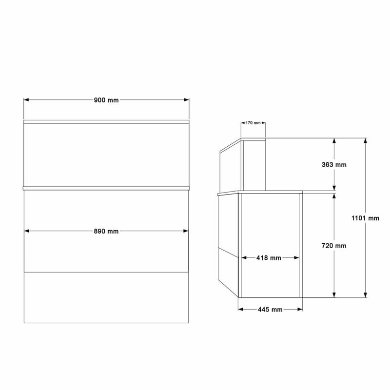 Resepsjonsbord Skye Decor Bren (90 x 110 x 44,5 cm) Baroq Antrasitt - Baroq/Antrasitt - Møbler - Bord - Avlastningsbord - Gangbord