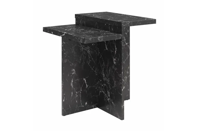Side-/endebord Brielle Svart marmor, Svart marmor