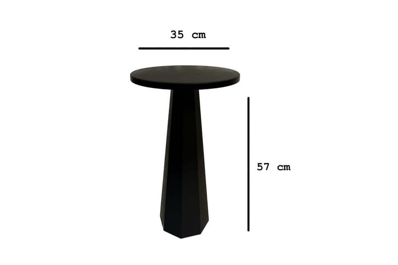 Sidebord Miu Svart - Svart - Møbler - Bord - Avlastningsbord - Lampebord & sidebord