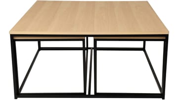 Sofabordsett Yrland 2+1 - Hvitpigmentert - Møbler - Bord - Avlastningsbord - Settbord