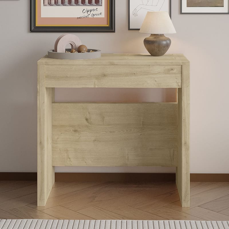 Uttrekkbart konsollbord Homitis Nivo (80 x 76,1 x 44 cm) Sapphire Oak - Møbler - Bord - Avlastningsbord - Gangbord