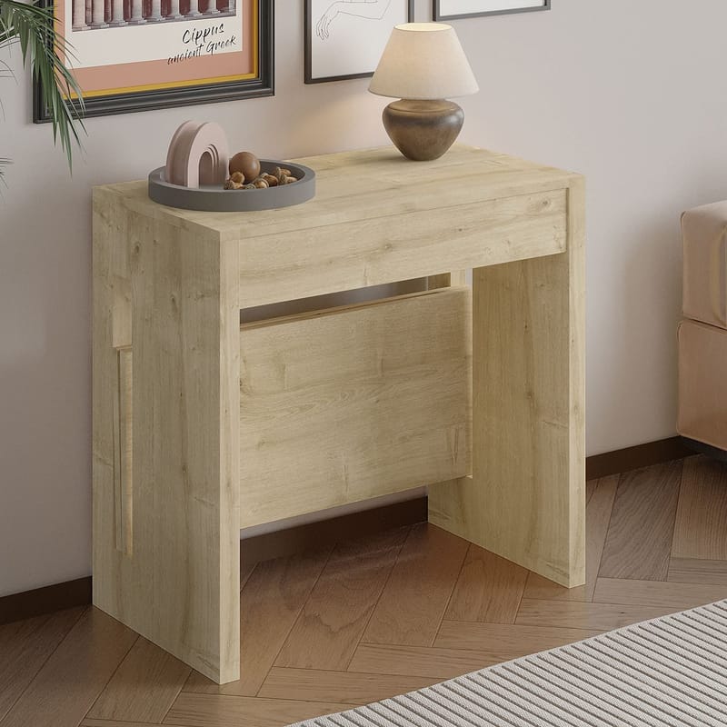 Uttrekkbart konsollbord Homitis Nivo (80 x 76,1 x 44 cm) Sapphire Oak - Møbler - Bord - Avlastningsbord - Gangbord