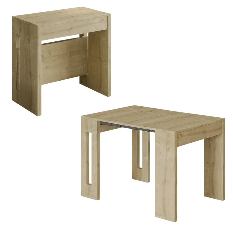 Uttrekkbart konsollbord Homitis Nivo (80 x 76,1 x 44 cm) Sapphire Oak