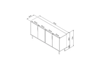 Vionis Konsollbord 150 cm - Eik - Møbler - Bord - Avlastningsbord - Gangbord