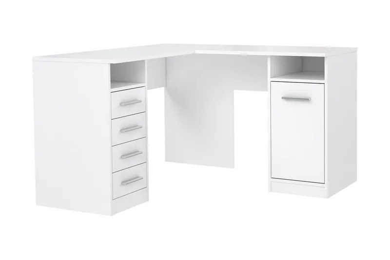 Baacwood skrivebord 125 cm, Hvit