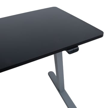 Skrivebord HOME4YOU Ergo Light med 1 motor 120x60x73-118 cm Svart/sølvgrå - svart/sølvgrå - Møbler - Bord - Kontorbord - Skrivebord - Hev og senkbart skrivebord