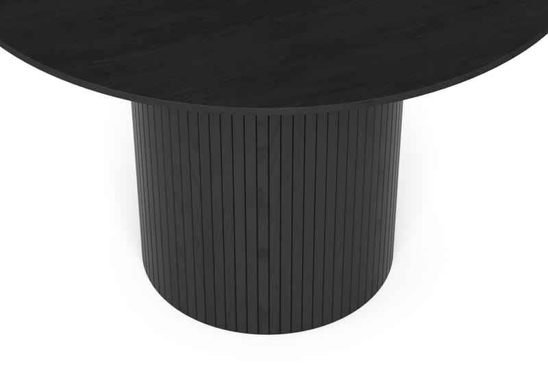 Kopparbo rundt spisebord 110 cm finér - Svart - Møbler - Bord - Spisebord & kjøkkenbord