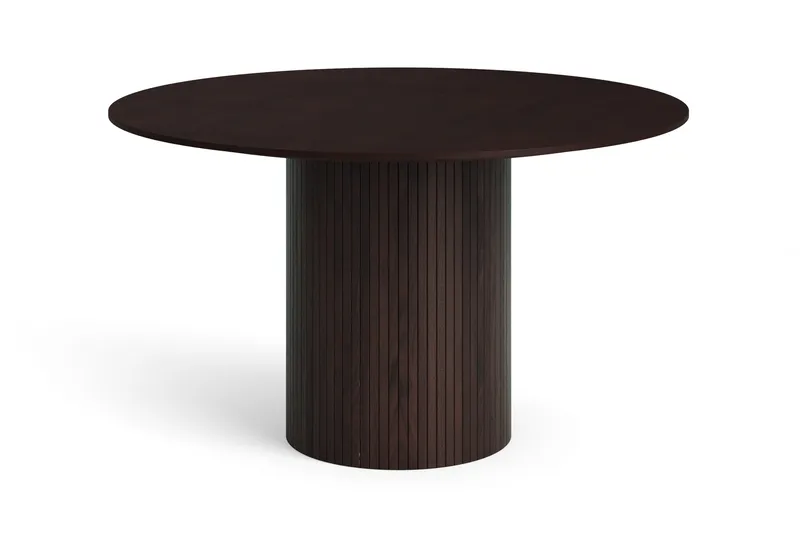 Kopparbo rundt spisebord 130 cm finér, Røkt eik