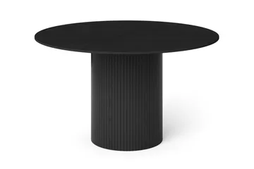 Kopparbo rundt spisebord 130 cm finér - Svart - Møbler - Bord - Spisebord & kjøkkenbord