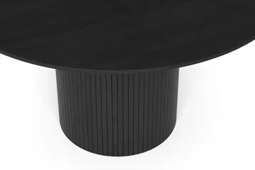 Kopparbo rundt spisebord 130 cm finér - Svart - Møbler - Bord - Spisebord & kjøkkenbord