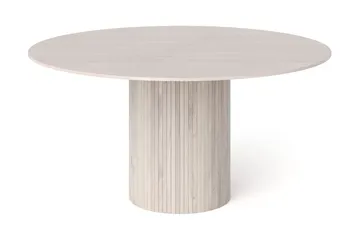 Kopparbo rundt spisebord 150 cm finér - Hvitlasert - Møbler - Bord - Spisebord & kjøkkenbord